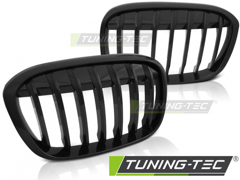 Upgrade Sportgrill Nieren für BMW X1 F48 15-19 Hochglanz schwarz